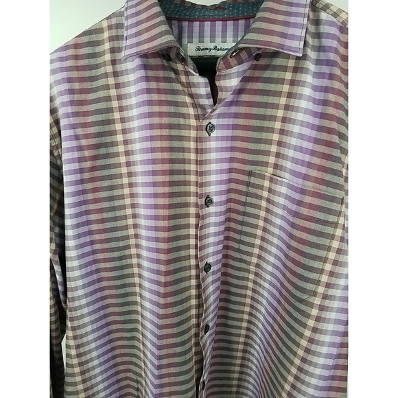 Tommy Bahama Mens Large Long Sleeve Button‎ Up Striped Shirt - Picture 6 of 7